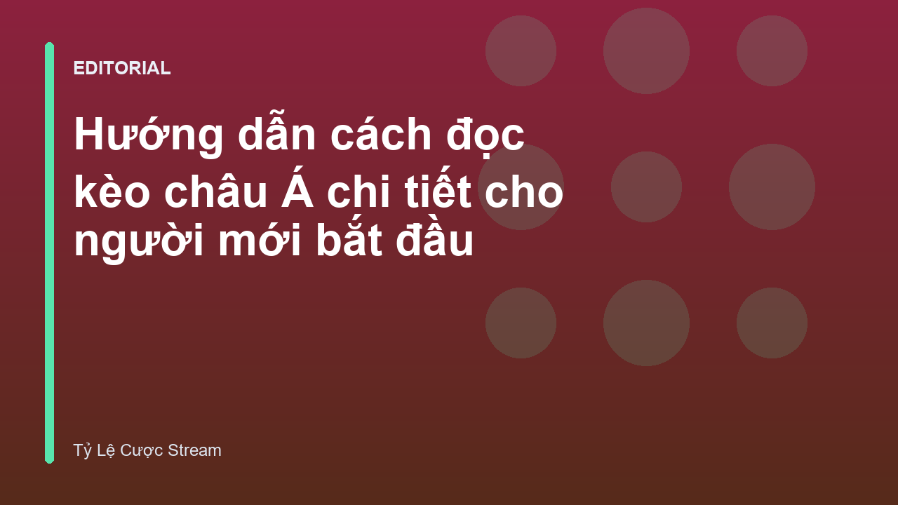 Bảng minh họa các tỷ lệ kèo châu Á phổ biến