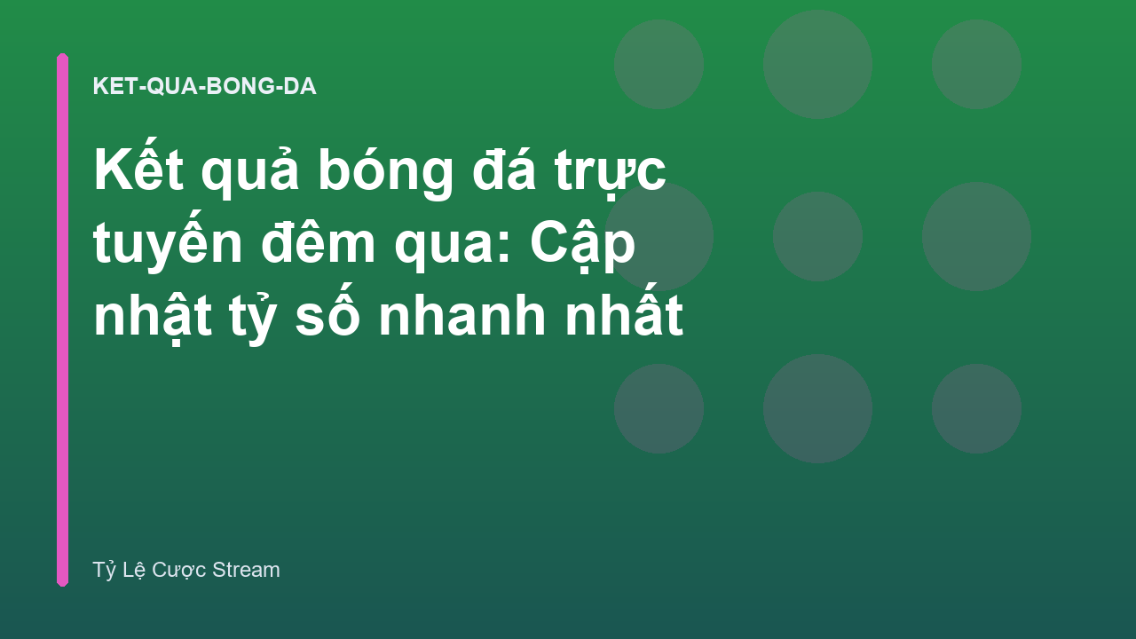 Kết quả bóng đá trực tuyến đêm qua: Cập nhật tỷ số nhanh nhất