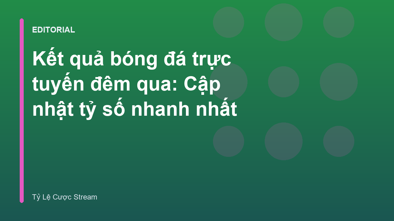Bảng kết quả bóng đá trực tuyến cập nhật mới nhất